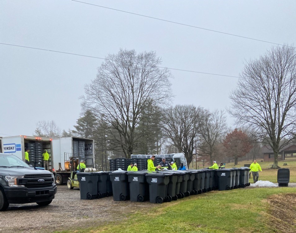 Trash Bin Distribution Village of New Lexington